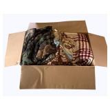 Box Lot of Assorted Blankets