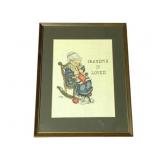 Framed Needlepoint - 13 x 17
