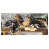 Lot of Items (left side on top of tool bench)