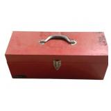 Metal Tool Box w/ contents - 19 x 7 x 9