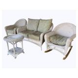 4pc Wicker Outdoor Set w/ cushions