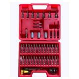 Drill and Screwdriver Bits in Plastic Case