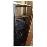 Metal Shelf w/ Contents - 35 x 17 x 19