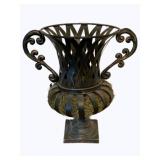 Metal Vase/ Planter - 17" tall