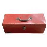 Metal Tool Box w/ contents - 16 x 8 x 9
