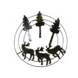 Metal Wall Holiday Decor - 19" round