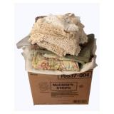 Box of Mixed Linens & more