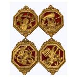 4pc Wall Decor - 12 x 9