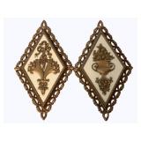 Pair of Vintage Wall Decor - 14 x 8 ea