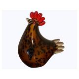 Murano Gass Rooster - 6" tall