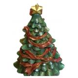 Painted Wood Christmas Tree Decor - 22" tall