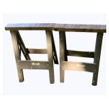 Pair of Sawhorses - 26 x 12 x 23