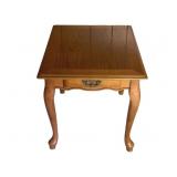 Wood End Table - 26 x 21 x 21