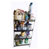 Metal Wire Shelf w/ Contents - 20 x 22 x 90