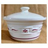 Longaberger Woven Traditions Red Casserole Dish
