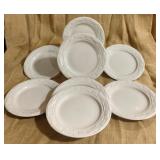 8 Longaberger Woven Traditions 9" Lunch Plates