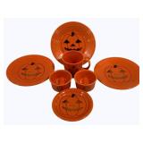 7pcs Fiestaware Halloween Themed Dishes