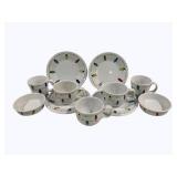 22pc Set Fiesta, 9", 4", 3.5", 6"