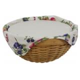 Longaberger 2002 Bowl Basket 7x13"