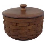 Longaberger 2006 Small Basket w/ lid 4.5x5"