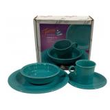 Fiesta Turquoise 4 Pc Place Setting in box