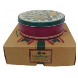 Longaberger Pewter Ornaments Tin with Box
