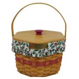 Longaberger 1997 Snowflake Basket 8x10"