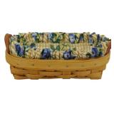 Longaberger 1998 Lavendar Basket 3x8x4