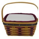 Longaberger 2004 Proudly American Tea Basket 4x8x5