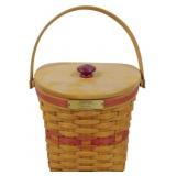 Longaberger 1998 Glad Tidings Basket 9x9x6.5