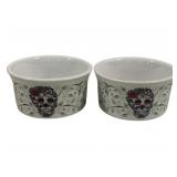 2 Fiesta Skull Bowls 2 x 4