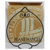 Longaberger Wrought Iron Plant Hanger with Box