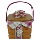 Longaberger 2013 Long Plaid Tithing Basket