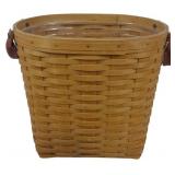 Longaberger 2003 Oval Waste Basket 11x11x9