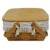 Longaberger 2000 Classic Cake Basket 7x12x13