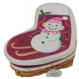 Longaberger 2014 Little Stocking Basket 3x7x5