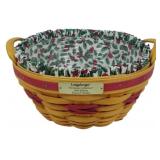Longaberger 1999 Popcorn Basket 6x10.5"