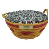 Longaberger 1999 Popcorn Basket 6x10.5"