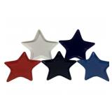 5 Fiesta Star Plates 9 x 9