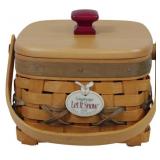 Longaberger 2000 Let it Snow Basket 5x5x5.5