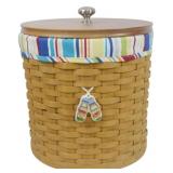 Longaberger 2003 Canister Basket 10.5x9"