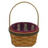 Longaberger 2005 Holiday Helper Basket 8x5.5"