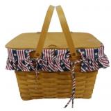 Longaberger 1998  Picnic Basket w/liner