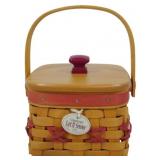 Longaberger 2000 Let it Snow Basket 4.5x5x5