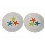 2 Fiesta Coastal Starfish 9" Plates