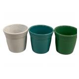 3 Fiesta Flower Pots 3.5"
