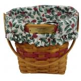 Longaberger 1998 Glad Tidings Basket 8.5x9x6