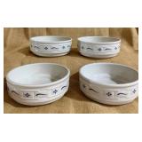 4 Longaberger Woven Traditions Soup/Cereal Bowls