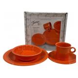 Fiesta Poppy 4 Pc Place Setting in box