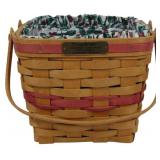 Longaberger 1995 Cranberry Basket 8x9x8